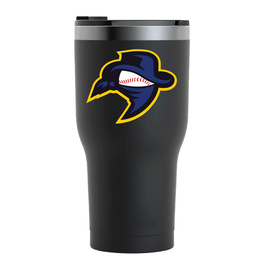 Outlaws Logo 30oz Tumbler, Black, Matte